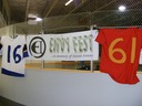 oversized hockey & football jerseys & Envy Fest banner