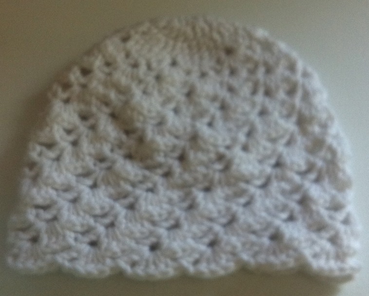 White Handmade Adult Hat